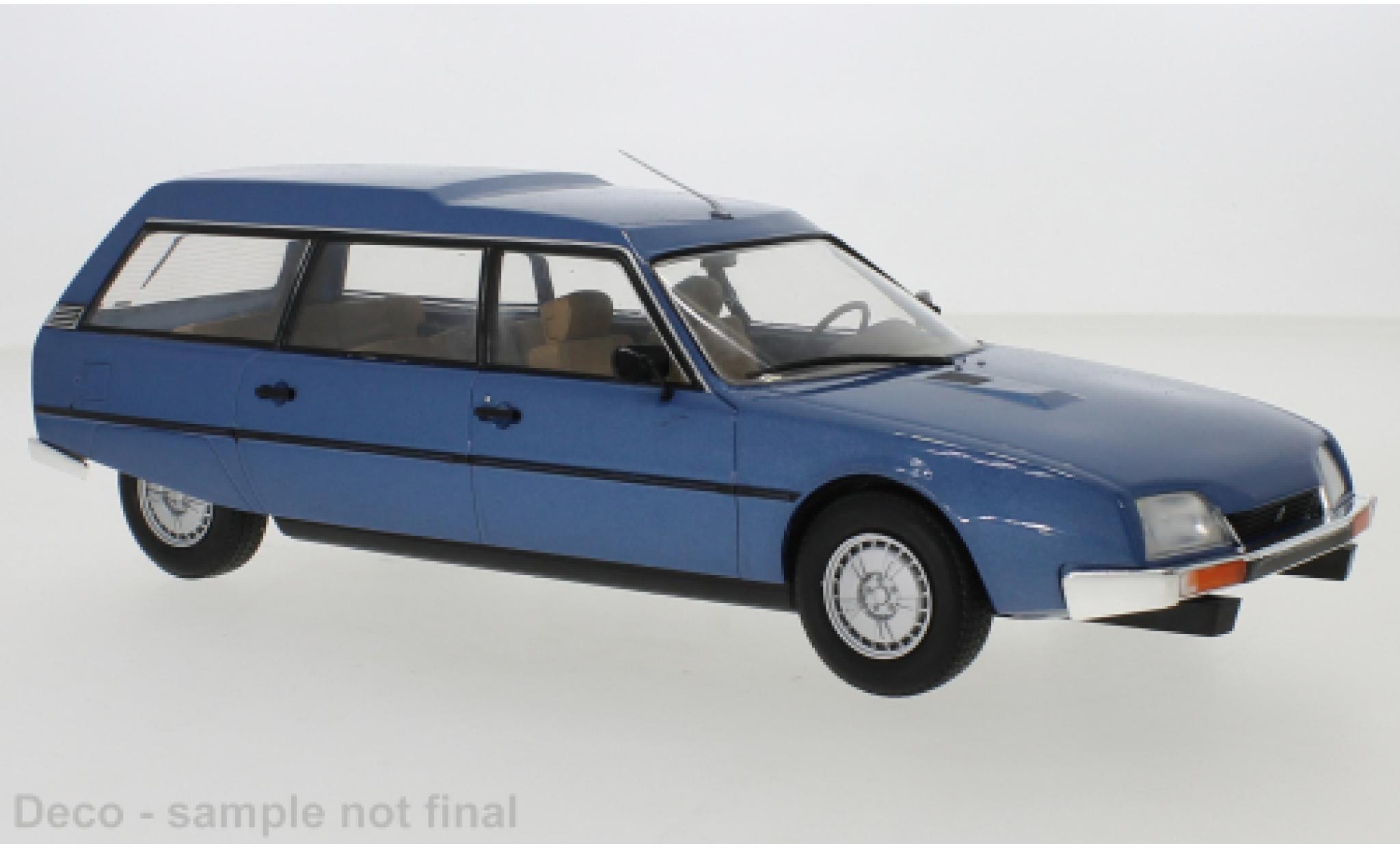 Citroen CX 1/18 MCG Stationwagen metallic blauw 1976 modelauto