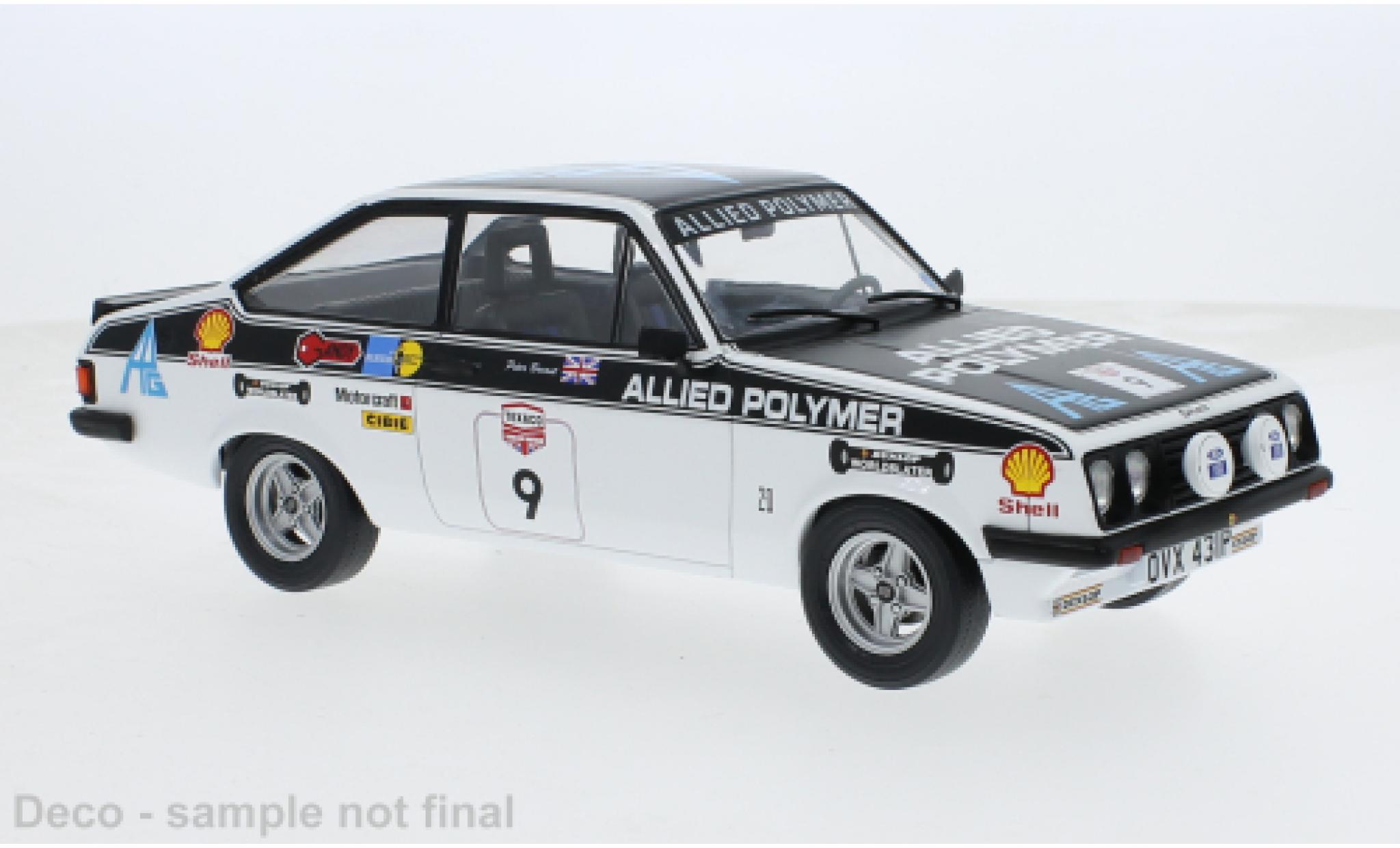 Ford Escort 1/18 MCG MK II RS 2000 No.9 FIA World Rally Championship Tour of Great Britain 1977 1:18 modelauto
