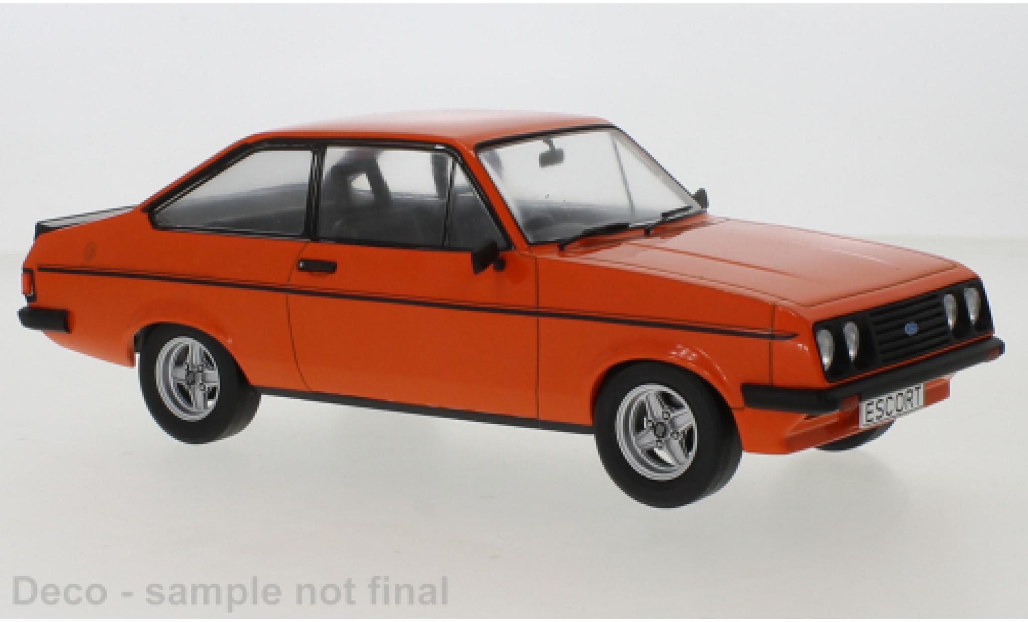 Ford Escort 1/18 MCG MK II RS 2000 oranje 1977 Exklusiv bei Model Car World modelauto