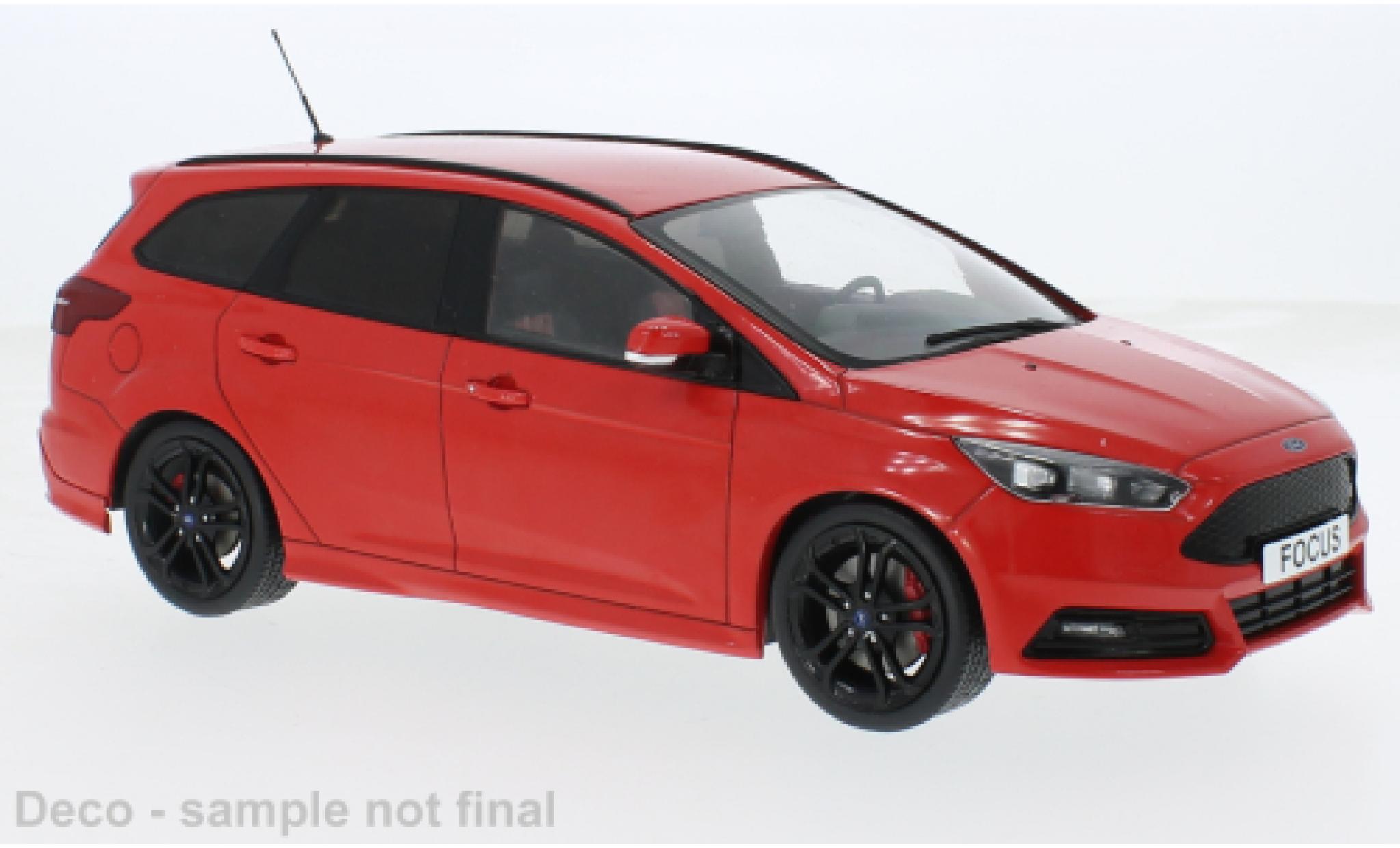 Ford Focus 1/18 MCG ST Turnier rood 2014 1:18 modelauto