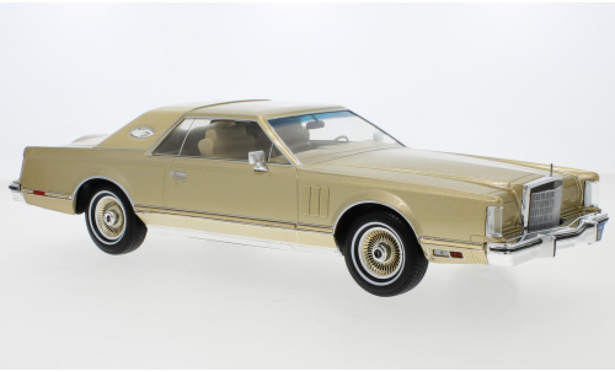 Lincoln Continental 1/18 MCG Mark V gold 1978 modelauto