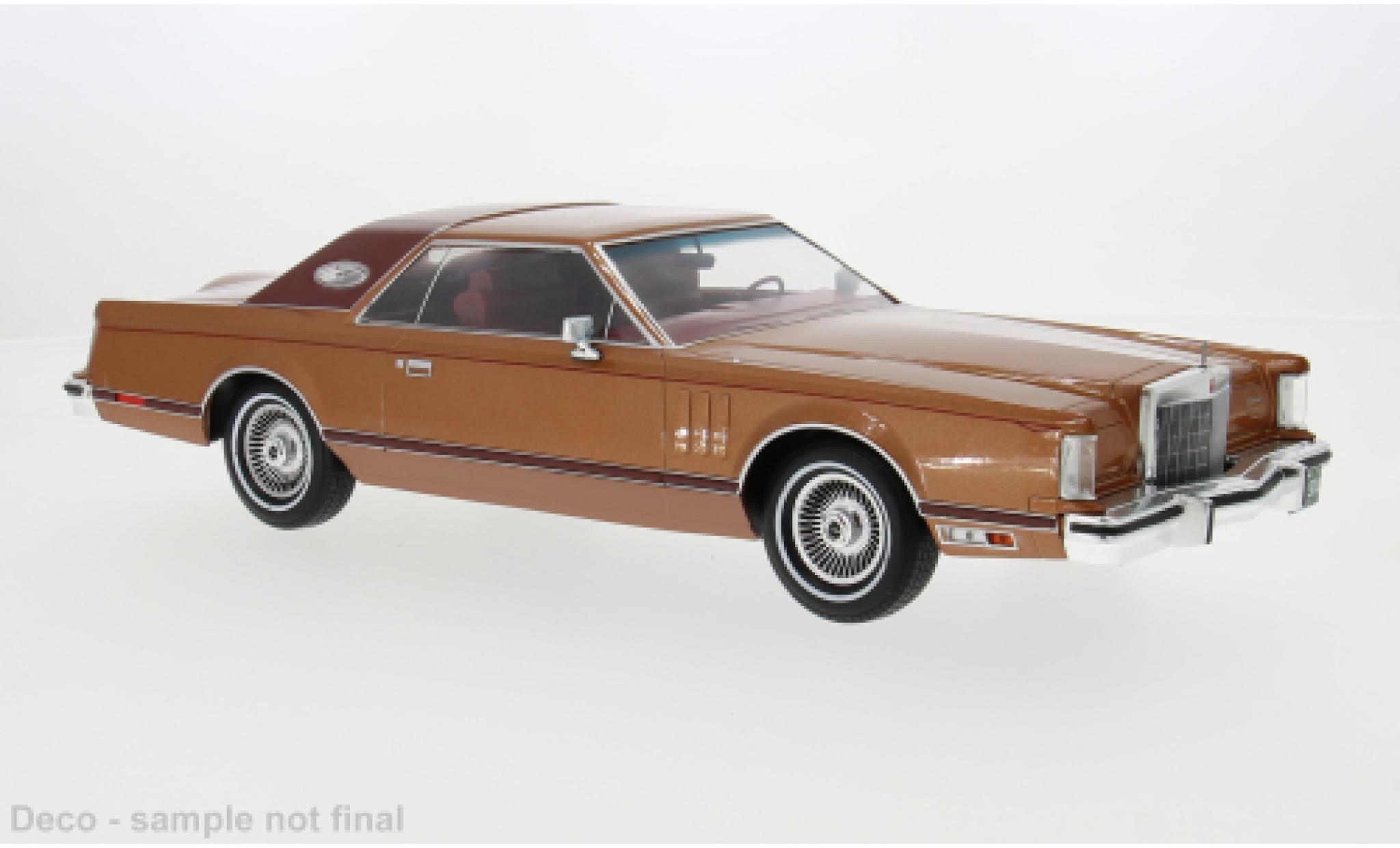 Lincoln Continental 1/18 MCG Mark V kupfer 1978 1:18 modelauto
