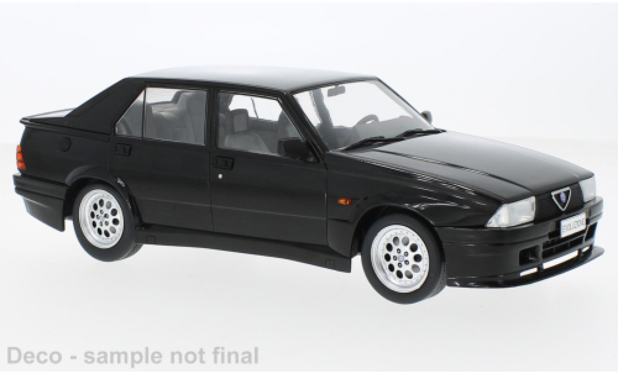 Alfa Romeo 75 1/18 MCG Turbo Evoluzione zwart 1987 modelauto