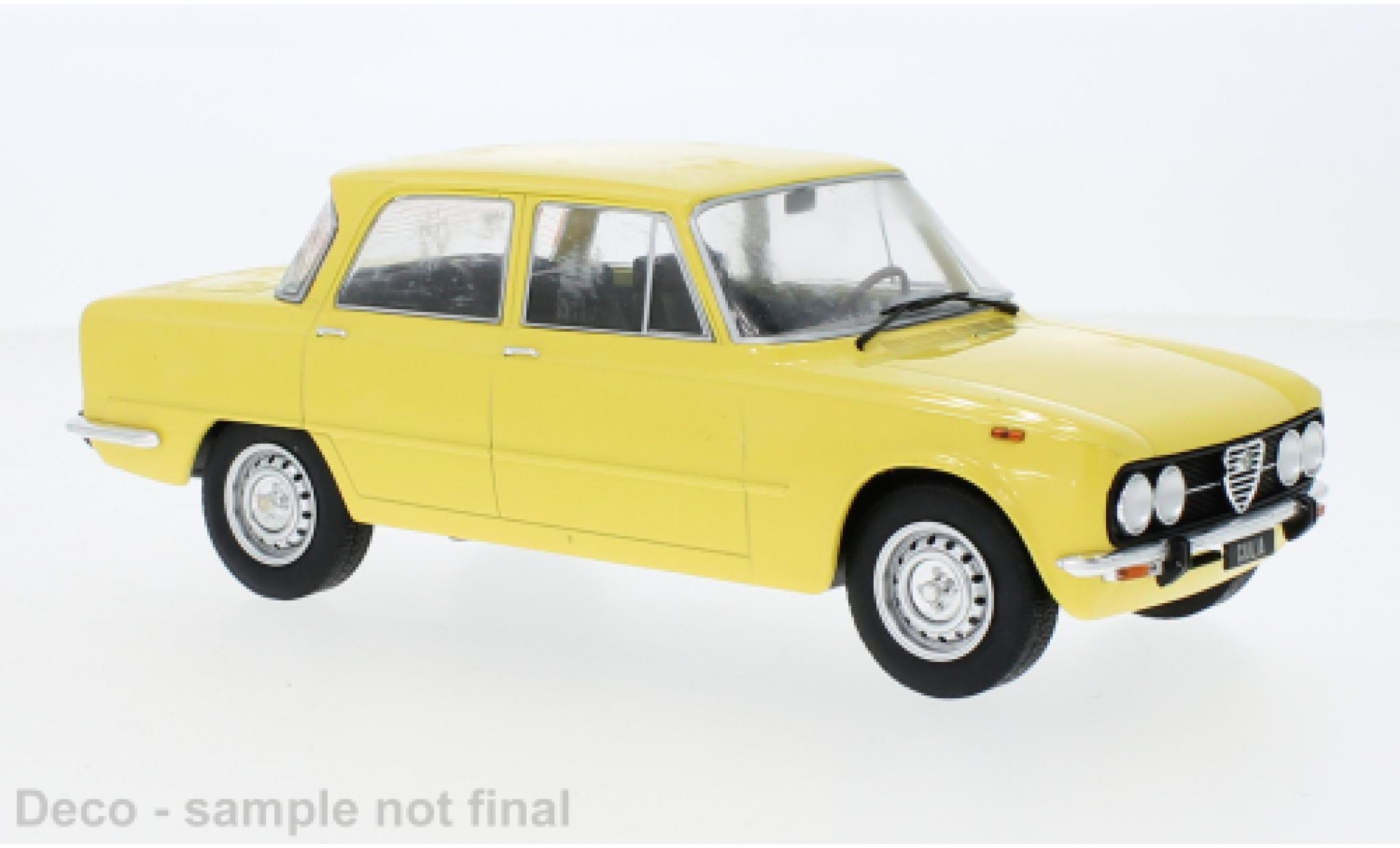 Alfa Romeo Giulia 1/18 MCG Nuova Super geel clair 1974 modelauto