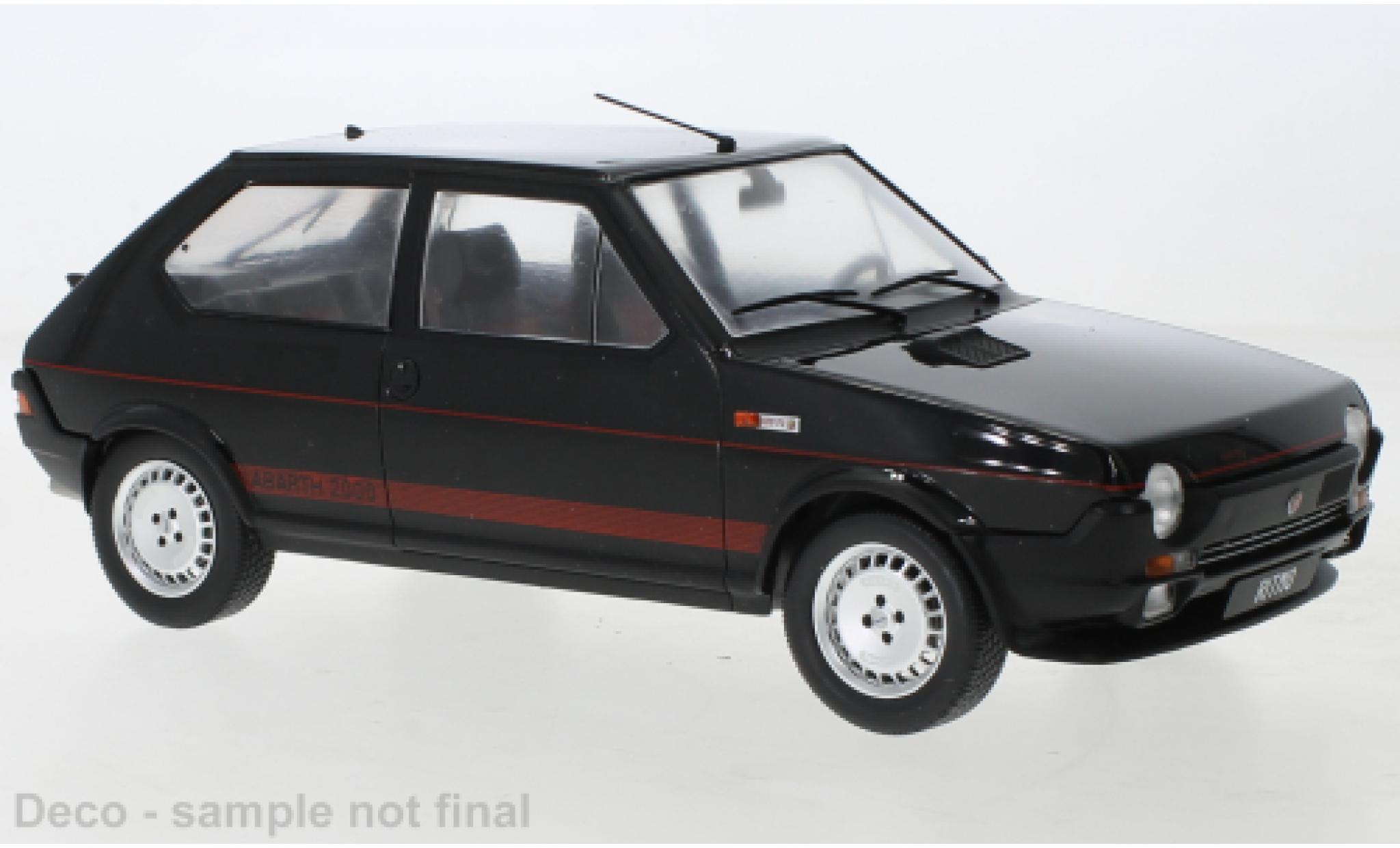Fiat Ritmo 1/18 MCG TC 125 Abarth zwart 1980 modelauto