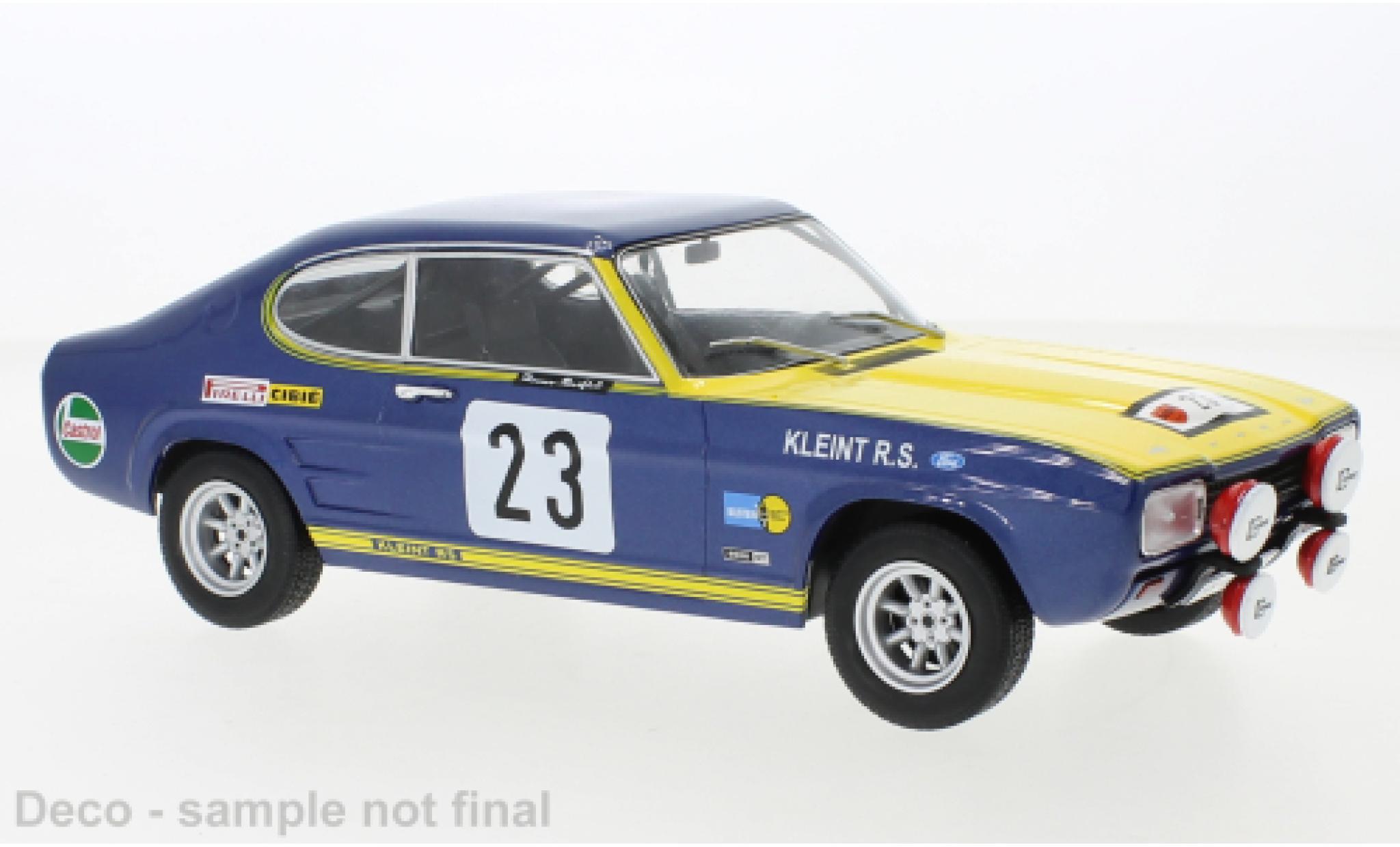 Ford Capri 1/18 MCG Mk I No.23 Olympia Rally 1972 modelauto