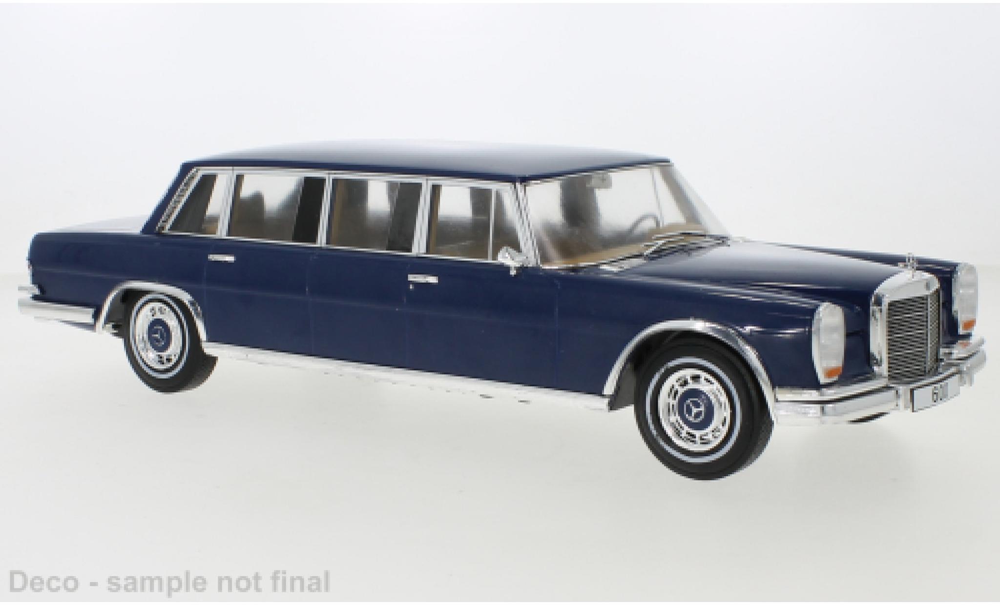 Mercedes 600 1/18 MCG (W100) blauw 1969 modelauto
