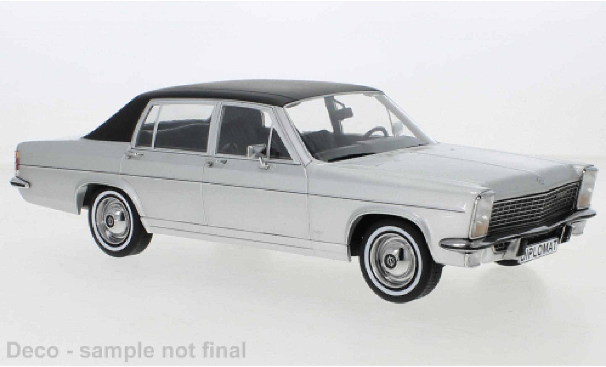 Opel Diplomat 1/18 MCG B d/matte-zwart 1972 modelauto