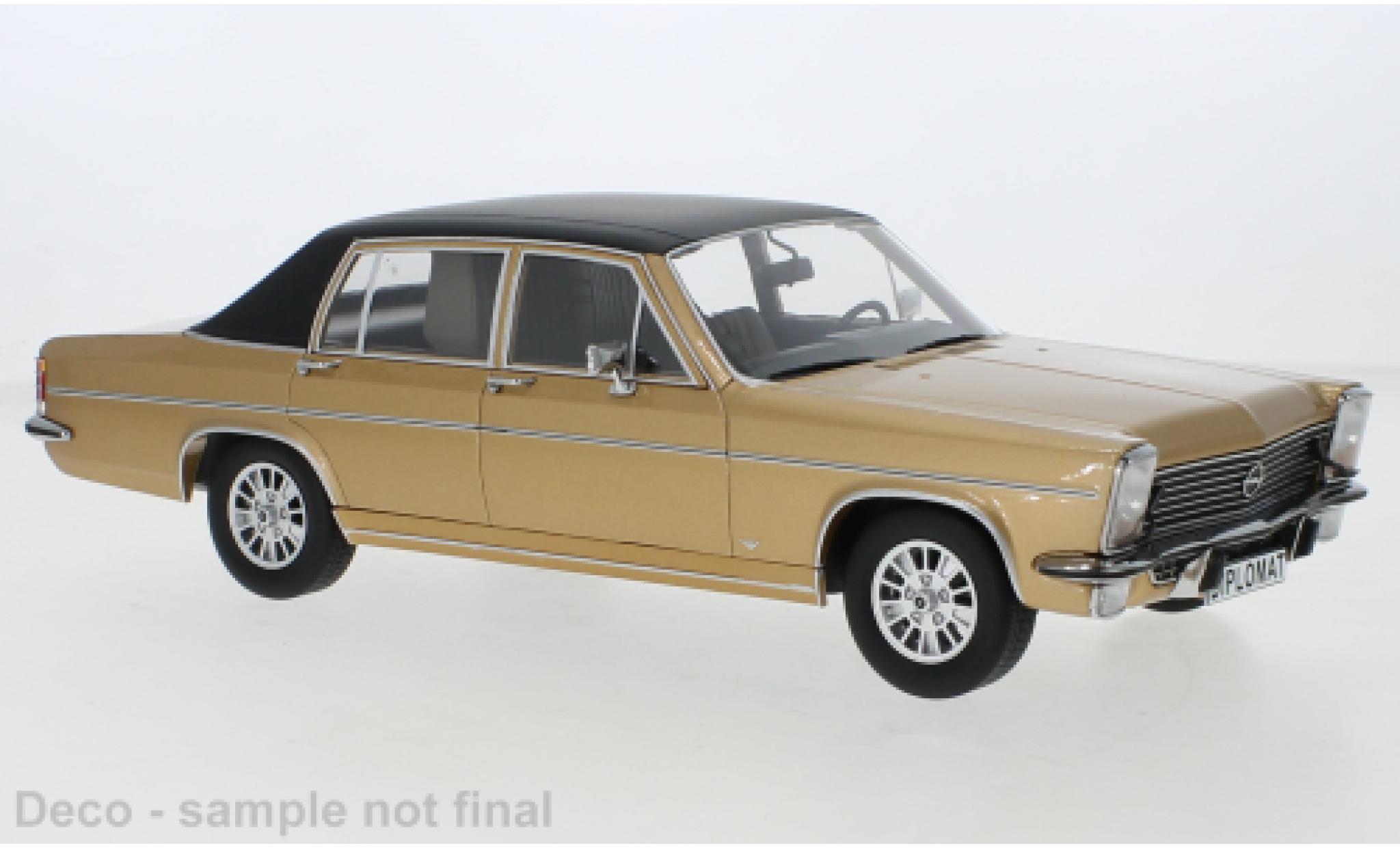 Opel Diplomat 1/18 MCG B metallic beige/matte-zwart 1972 modelauto