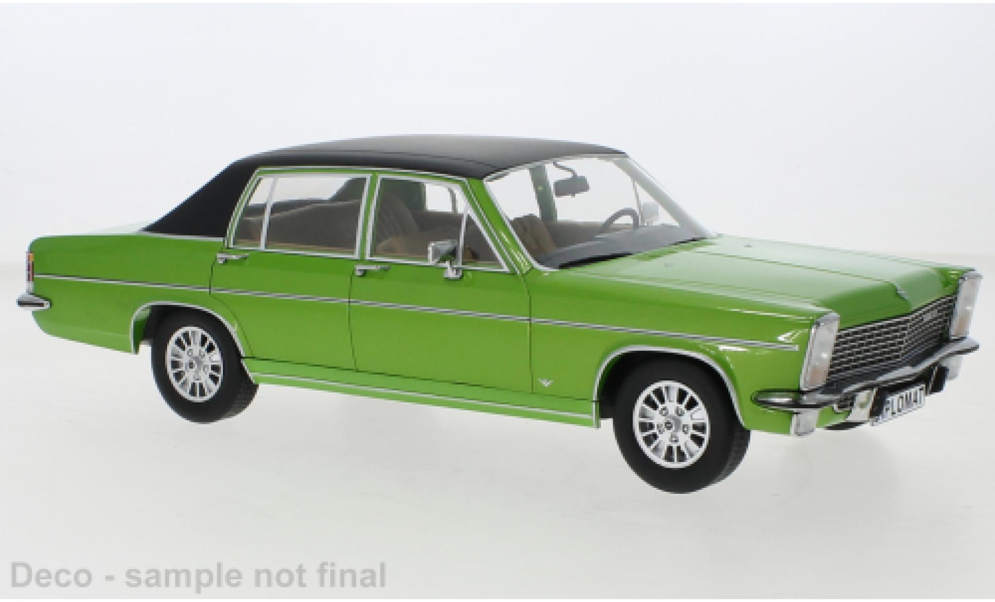 Opel Diplomat 1/18 MCG B metallic groen/matte-zwart 1972 modelauto