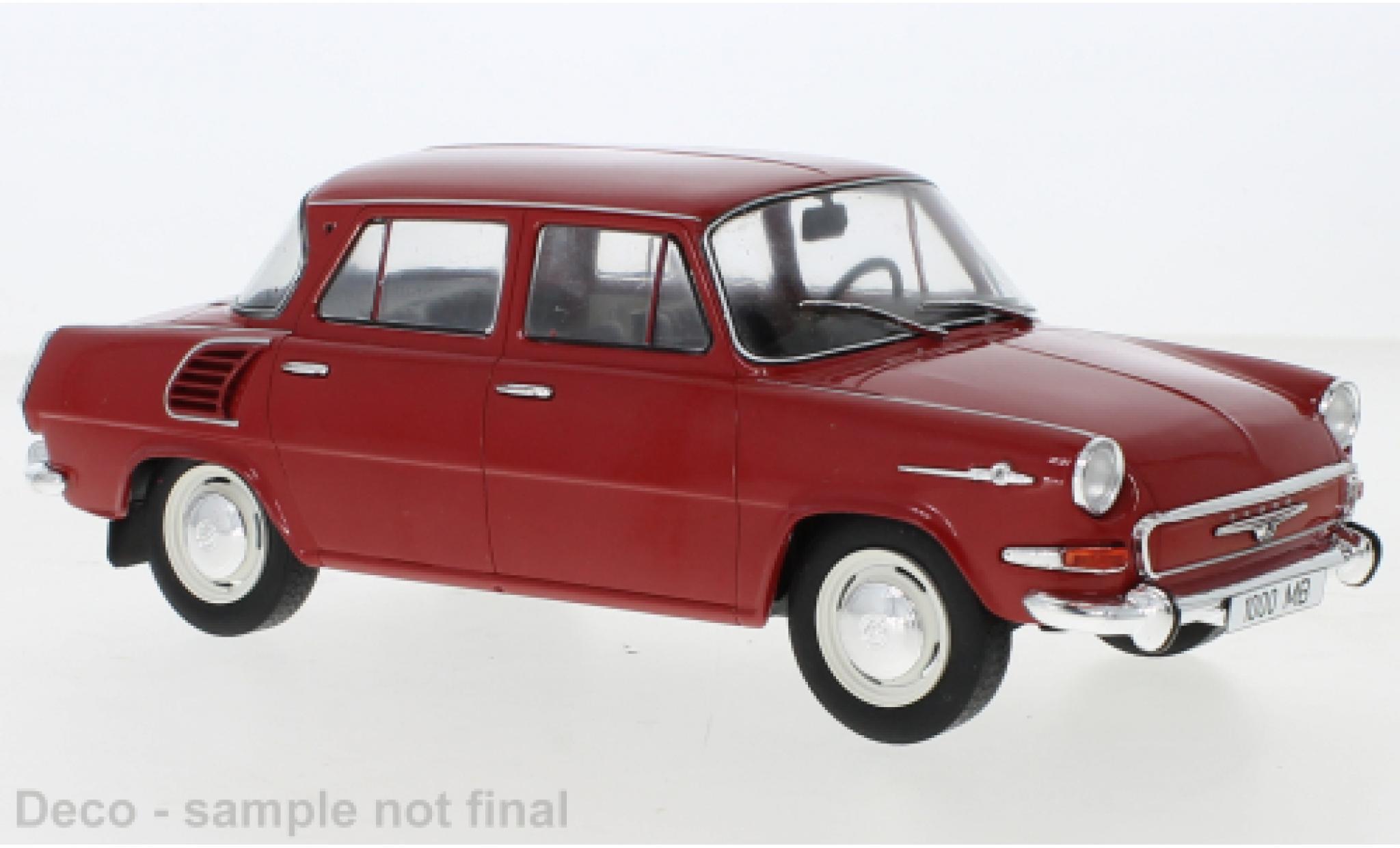 Skoda 1000 1/18 MCG MB rood 1964 modelauto