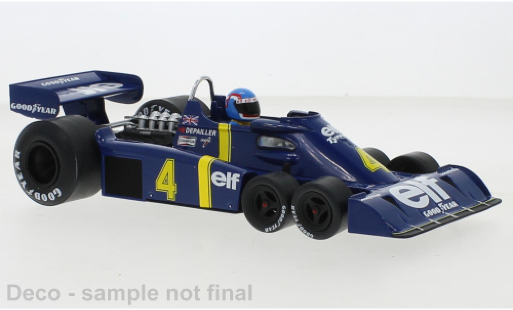 Tyrrell P34 1/18 MCG No.4 Elf Team formule 1 GP Su&egrave;de 1976 modelauto