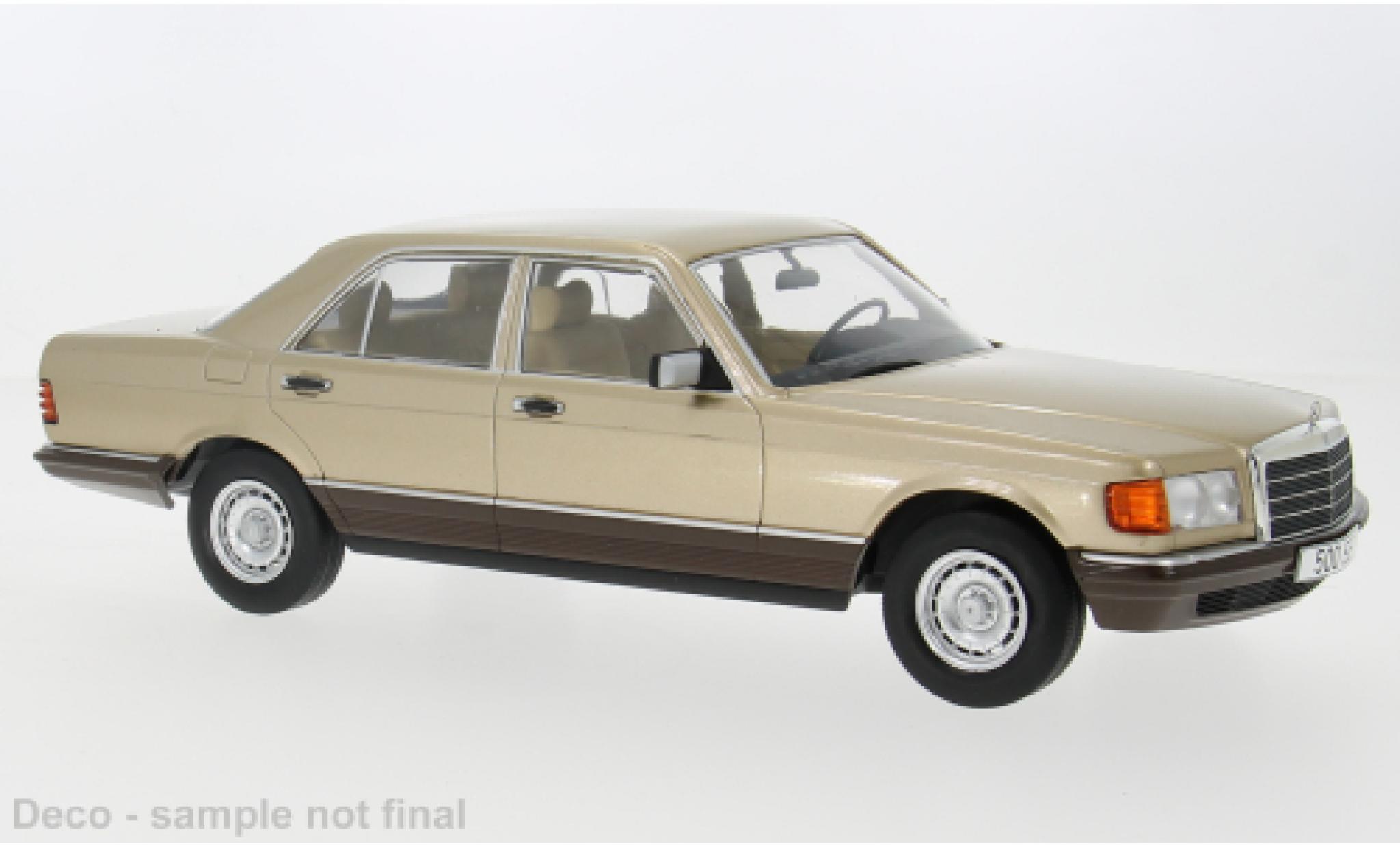 Mercedes Classe S 1/18 MCG (W126) metallic beige 1979 1:18 modelauto