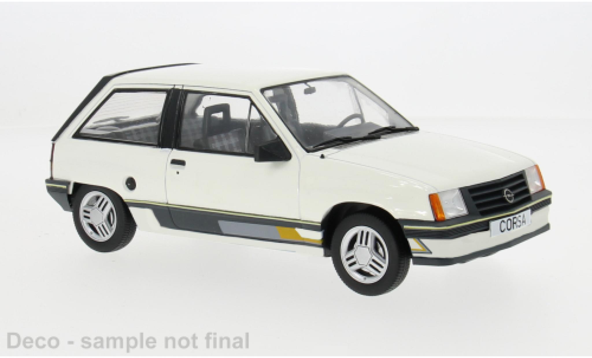 Opel Corsa 1/18 MCG A Sprint wit 1983 1:18 modelauto