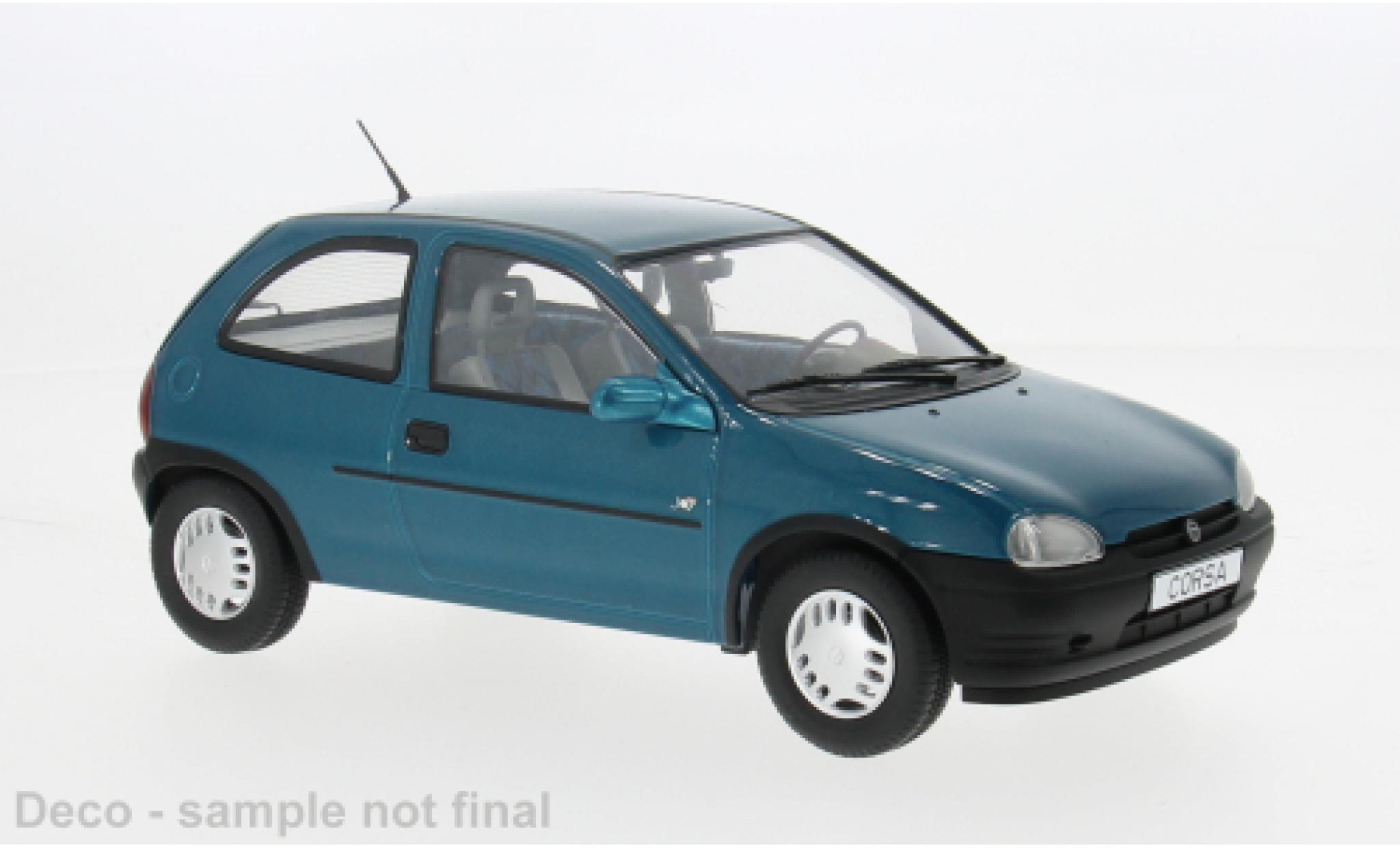Opel Corsa 1/18 MCG B metallic turquoise 1993 1:18 modelauto