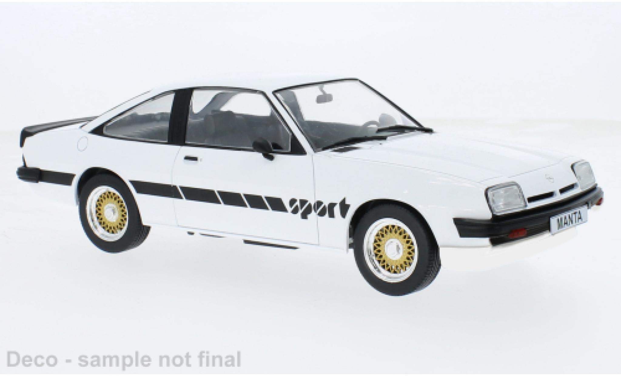 Opel Manta 1/18 MCG B Sport wit 1980 1:18 modelauto