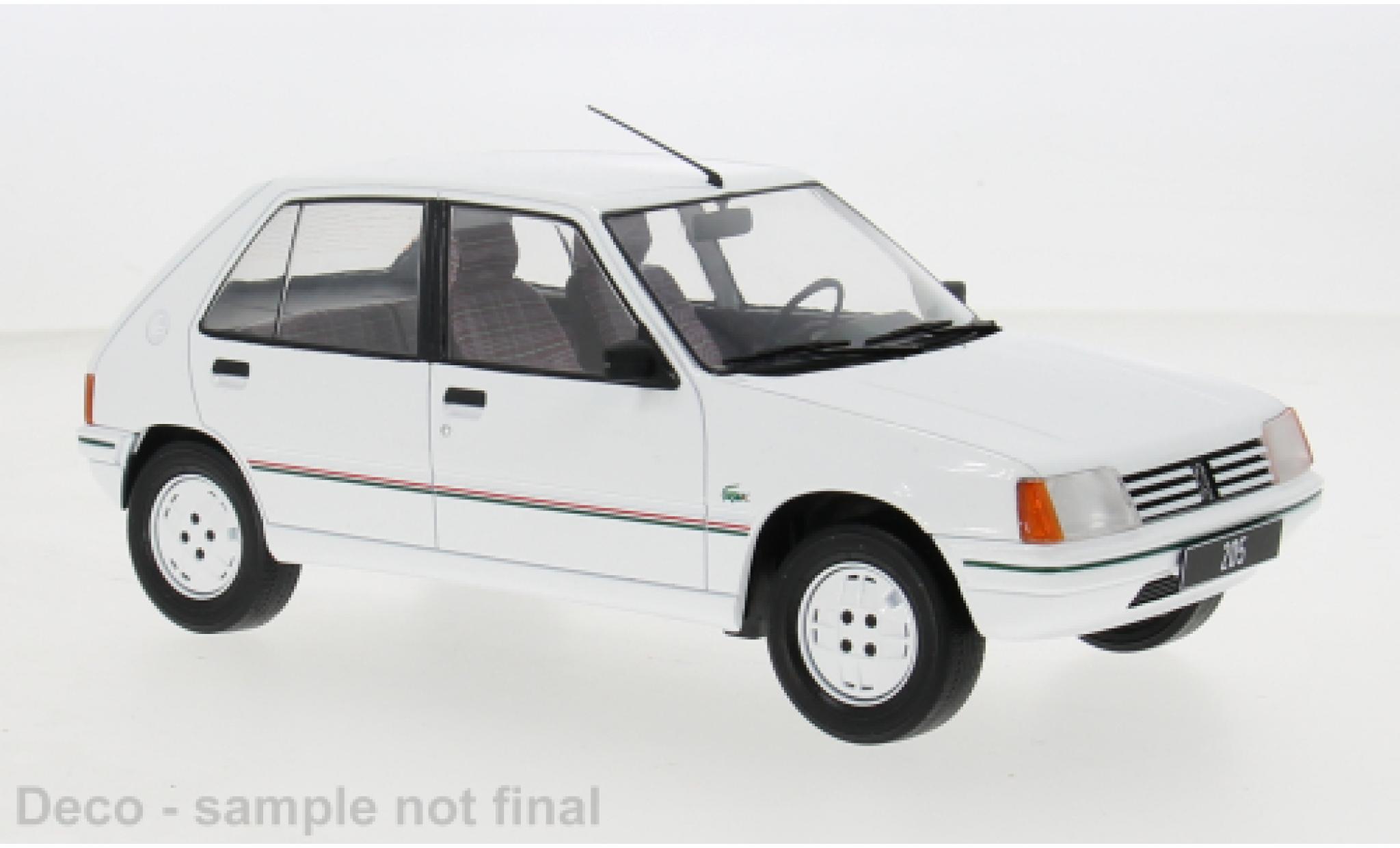 Peugeot 205 1/18 MCG wit 1984 1:18 modelauto