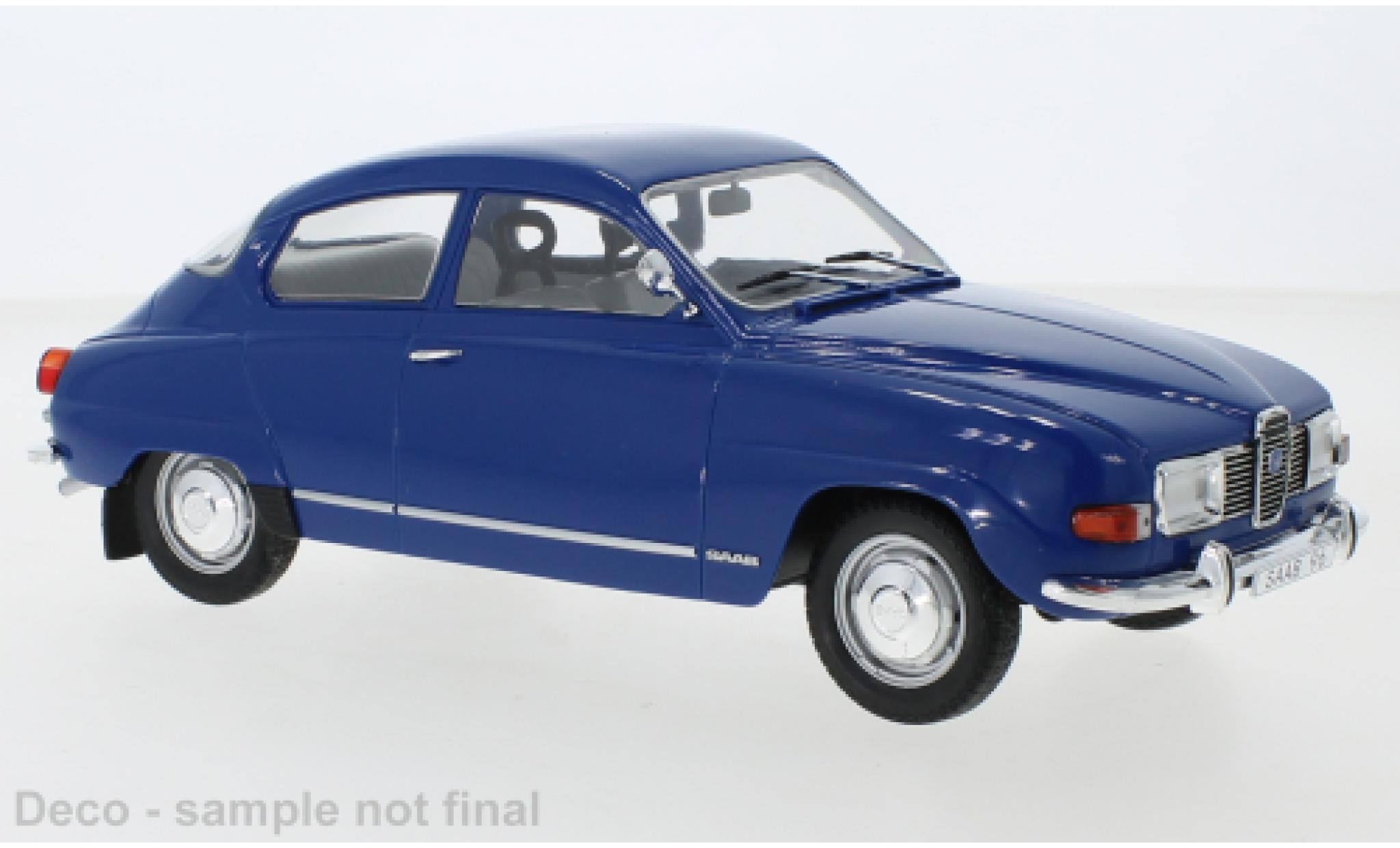 Saab 96 1/18 MCG V4 blauw 1971 modelauto