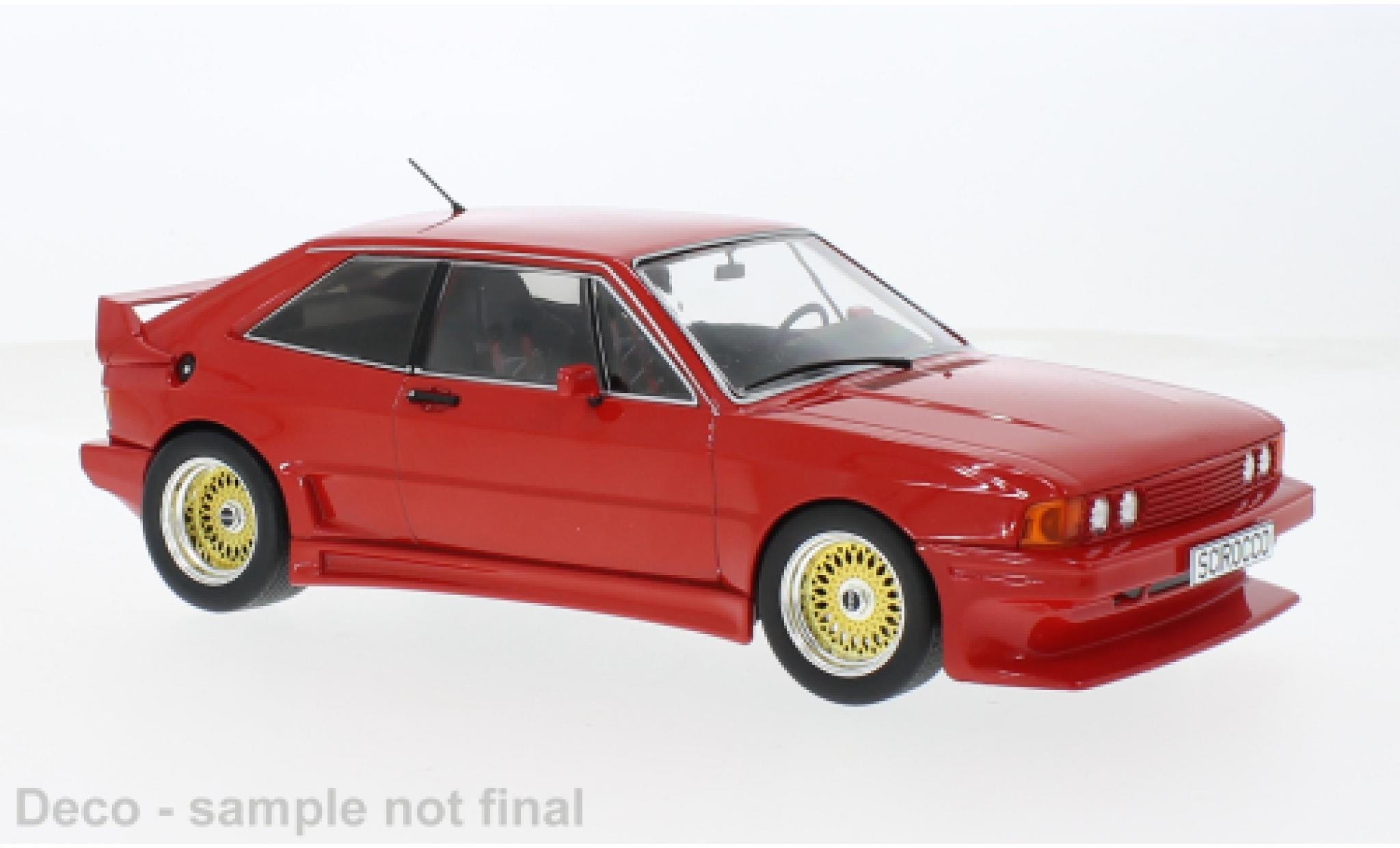 Volkswagen Scirocco 1/18 MCG Rieger GTO rood 1980 1:18 modelauto