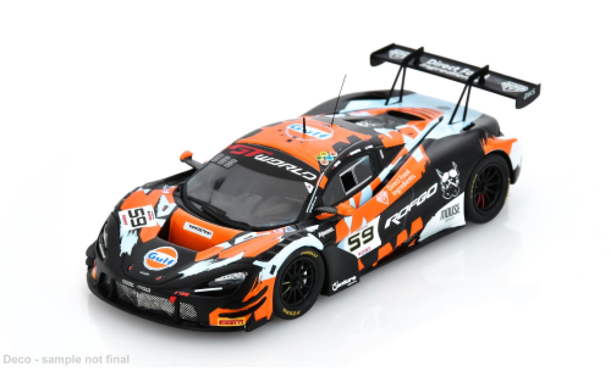McLaren 720 1/43 Spark S GT3 EVO 24h Spa 2025 Garage 59 #59 J.Loake/M.Kirchh&ouml;fer 1:43 modelauto