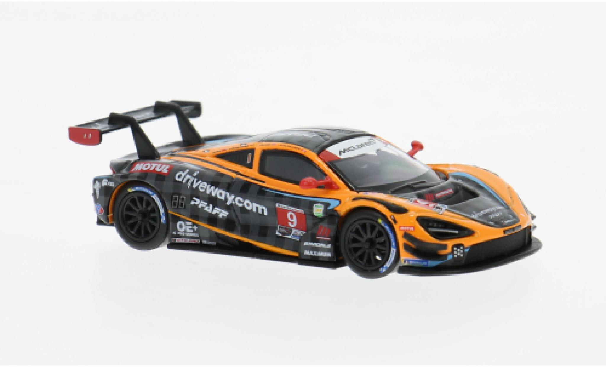McLaren 720 1/64 Mini GT S GT3 EVO IMSA 24h Daytona 2024 Pfaff Motorsports #9 O.Jarvis 1:64 modelauto