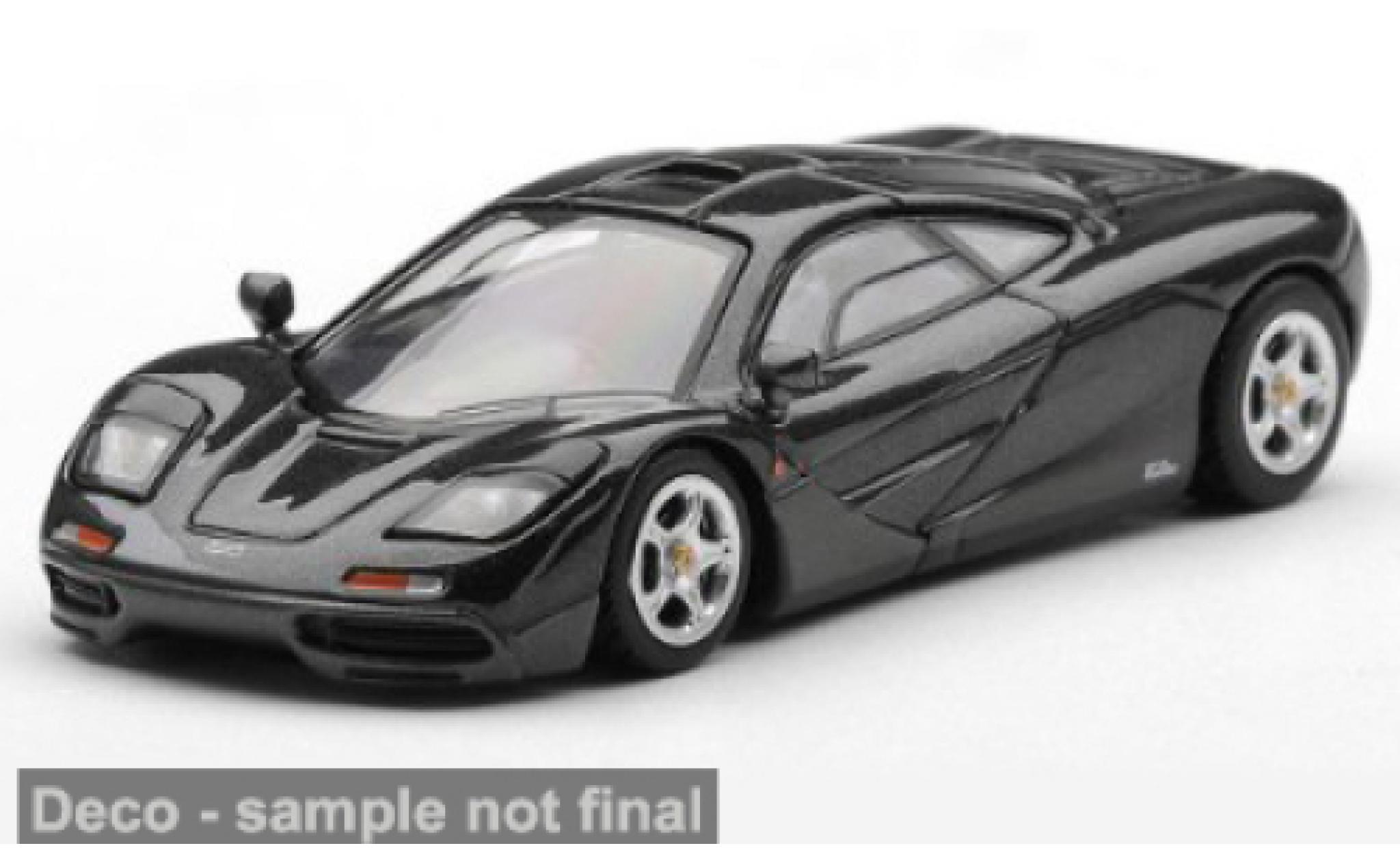 McLaren F1 1/64 Mini GT zwart 1993 1:64 modelauto