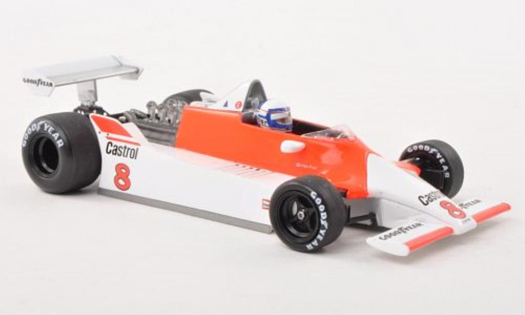 McLaren M29 1/43 Spark No.8 Marlboro GP Zilverinien 1980 modelauto