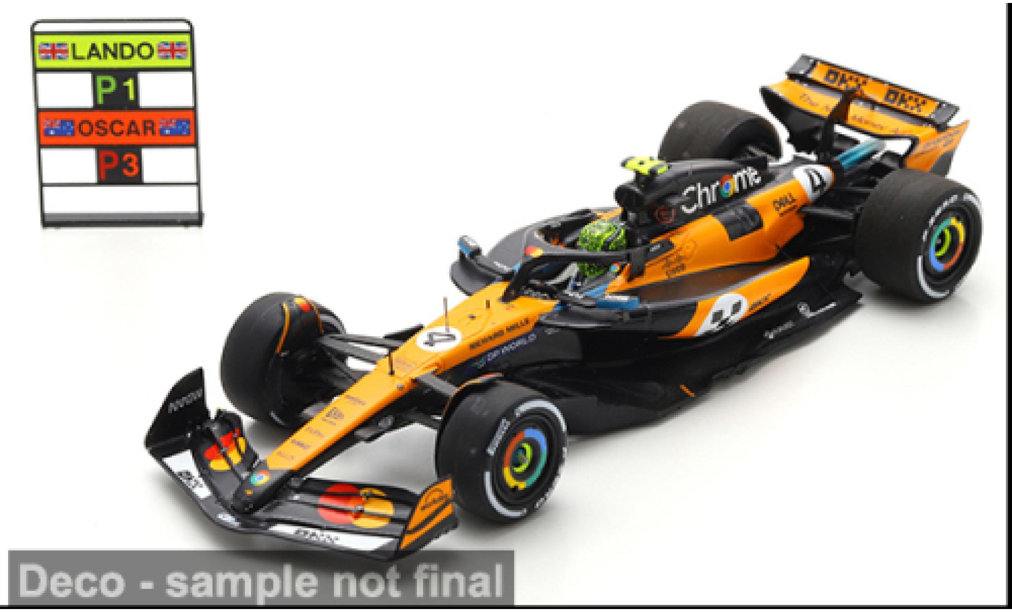 McLaren F1 1/43 Spark MCL39 Formel 1 GP Monaco 2025 Team #4 L.Norris 1:43 modelauto