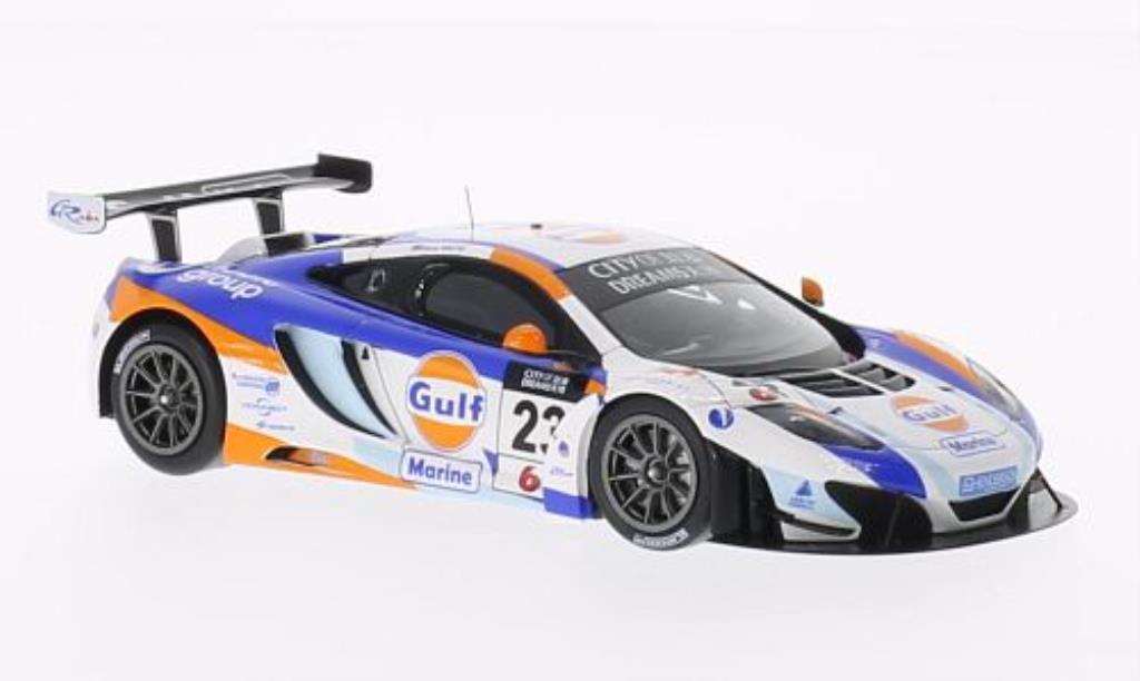 McLaren MP4-12C 1/43 Spark No.23 Gulf City of Dreams Macau GT Cup 2013 modelauto