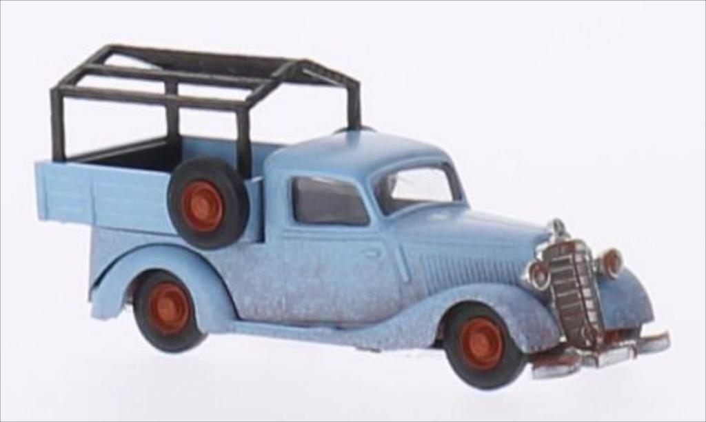 Mercedes 170 1/87 Busch V Pick Up blauw 1936 modelauto