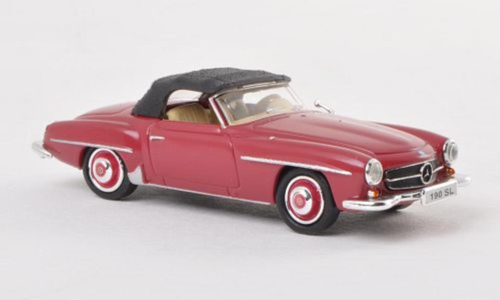 Mercedes 190 SL 1/87 Ricko SL rood modelauto