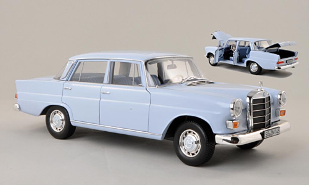 Mercedes 200 1/18 Norev (W110) blauw 1966 modelauto