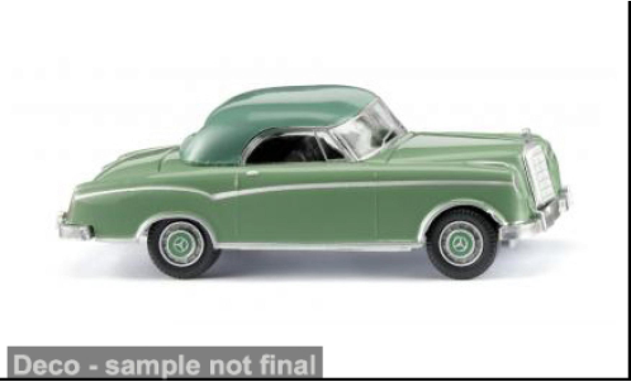 Mercedes 220 1/87 Wiking groen/groen 1956 1:87 modelauto