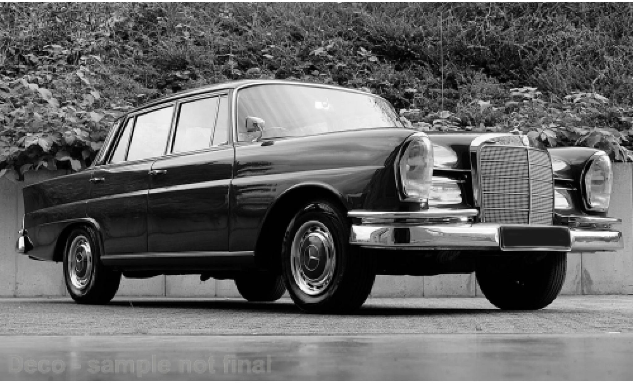 Mercedes 220 1/18 I Norev S (W111) blauw 1959 1:18 modelauto