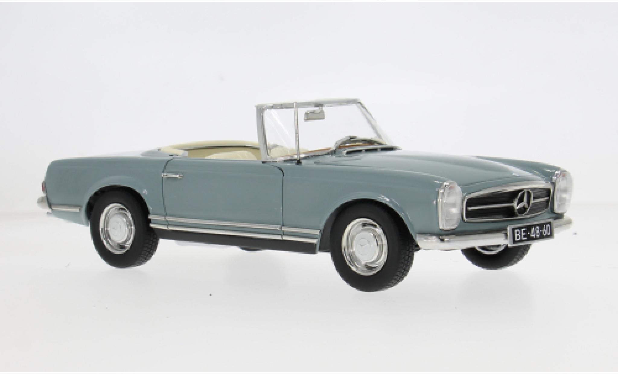 Mercedes 230 1/18 Norev SL blauw 1963 1:18 modelauto
