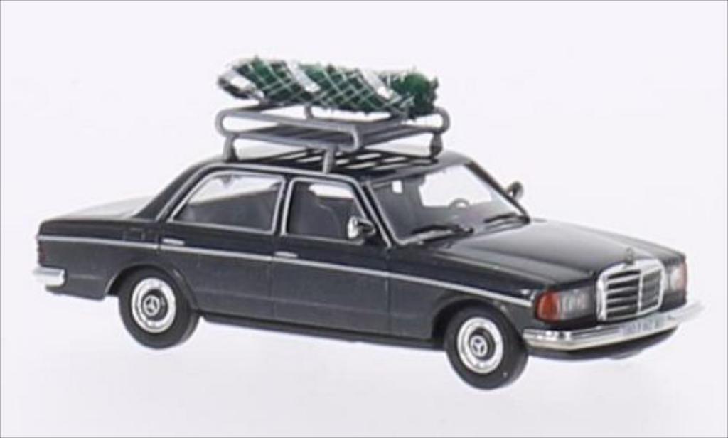 Mercedes 240 1/87 Busch D (W123) metallic grijs modelauto