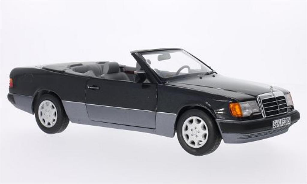 Mercedes 300 1/18 Norev CE-24 (A124) Cabriole metallic zwart modelauto