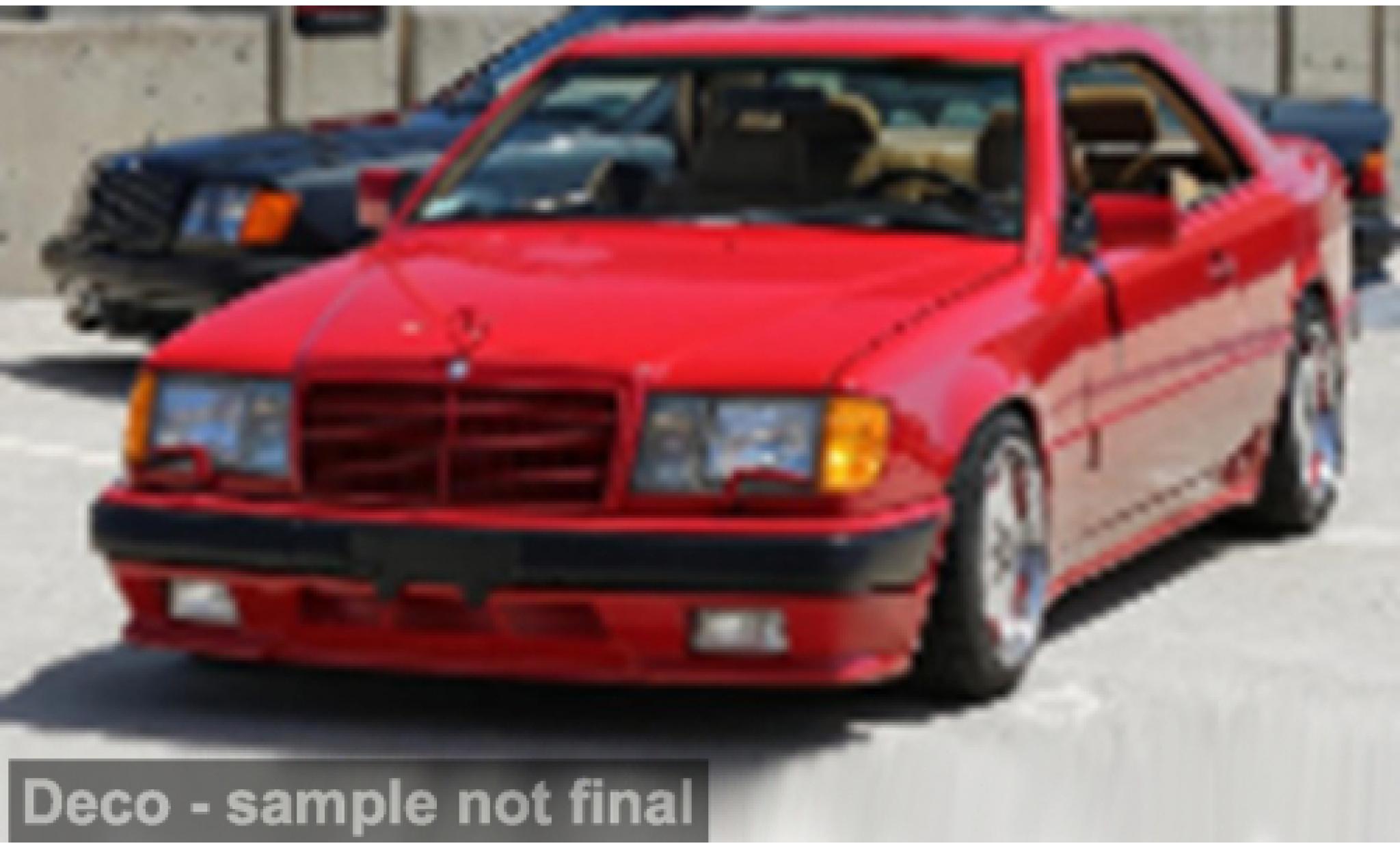 Mercedes 300 1/43 Solido CE 6.0 AMG rood 1988 1:43 modelauto