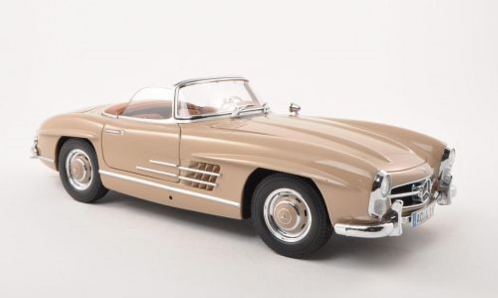 Mercedes 300 SL 1/18 Minichamps SL Roadster (W198 II) beige 1957 modelauto