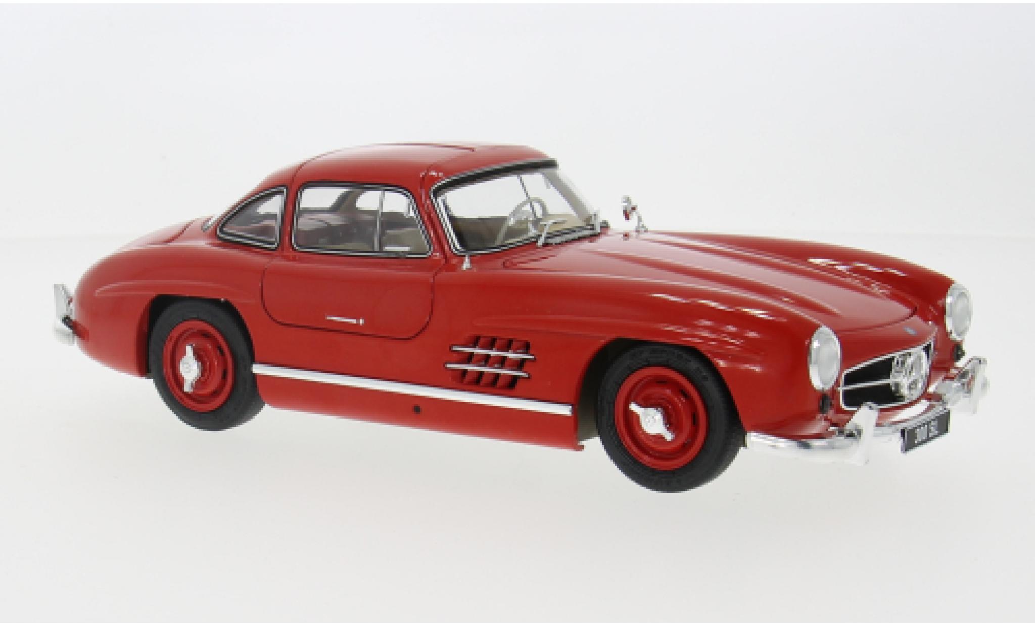 Mercedes 300 1/18 Schuco SL (W198) rood 1:18 modelauto