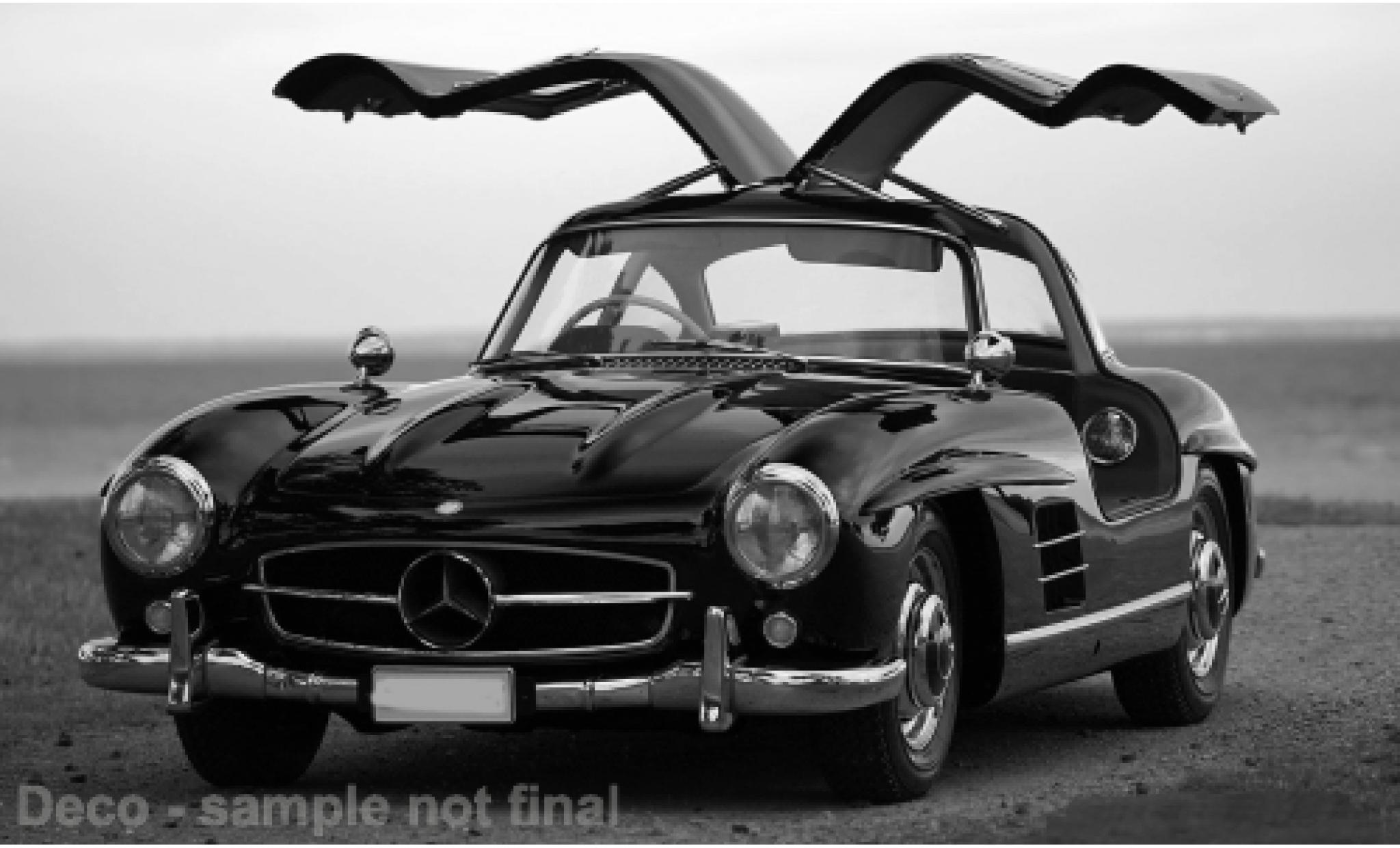 Mercedes 300 1/18 I Norev SL (W198) zwart 1955 1:18 modelauto