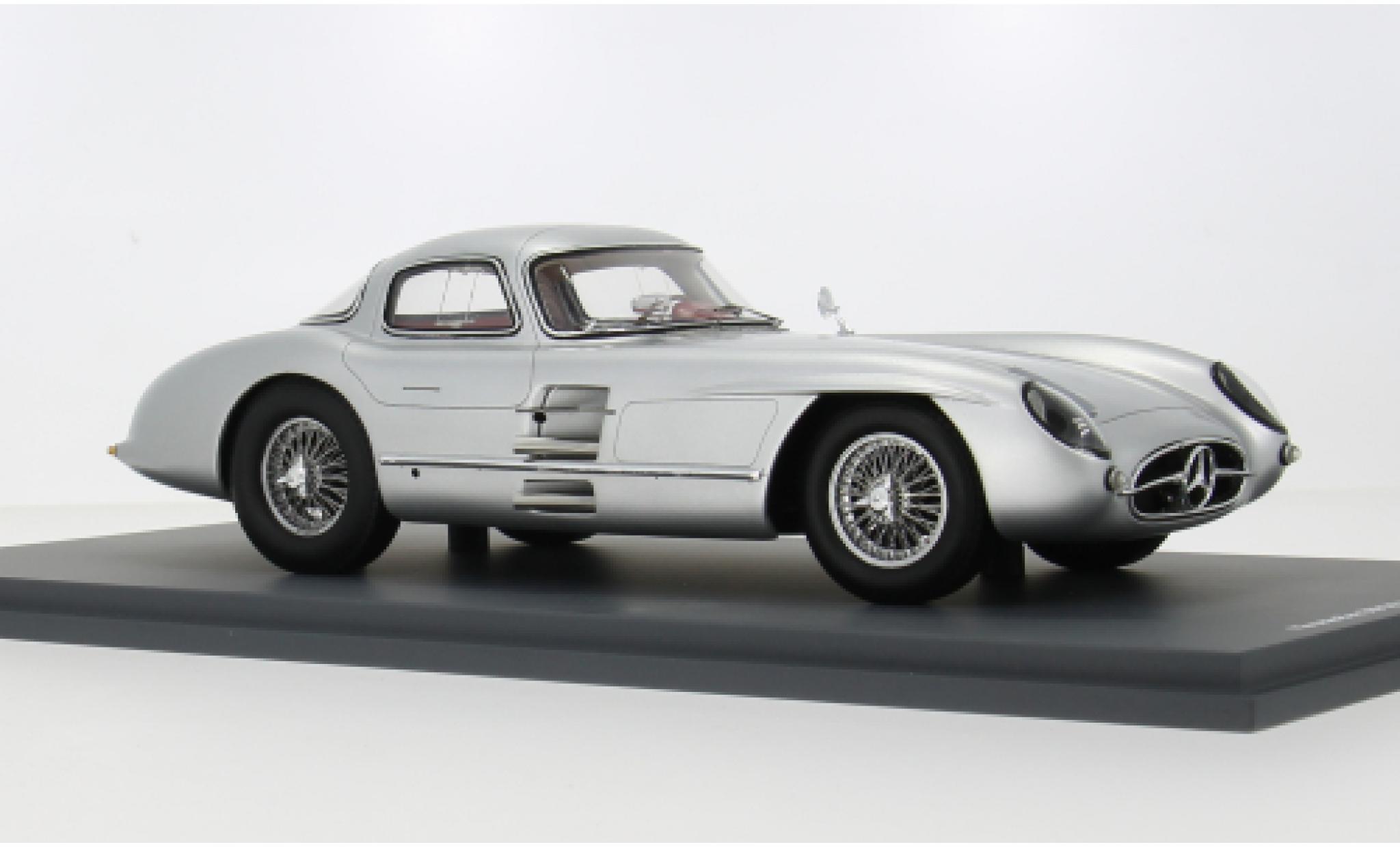 Mercedes 300 1/18 Spark SLR Uhlenhaut Coupe grijs 1955 1:18 modelauto