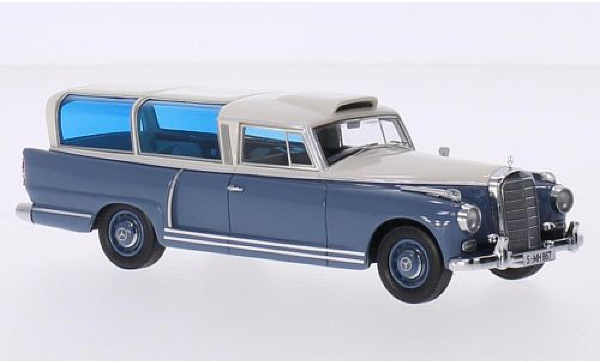 Mercedes 300 1/43 AutoCult d Versuchsb blauw 1:43 modelauto