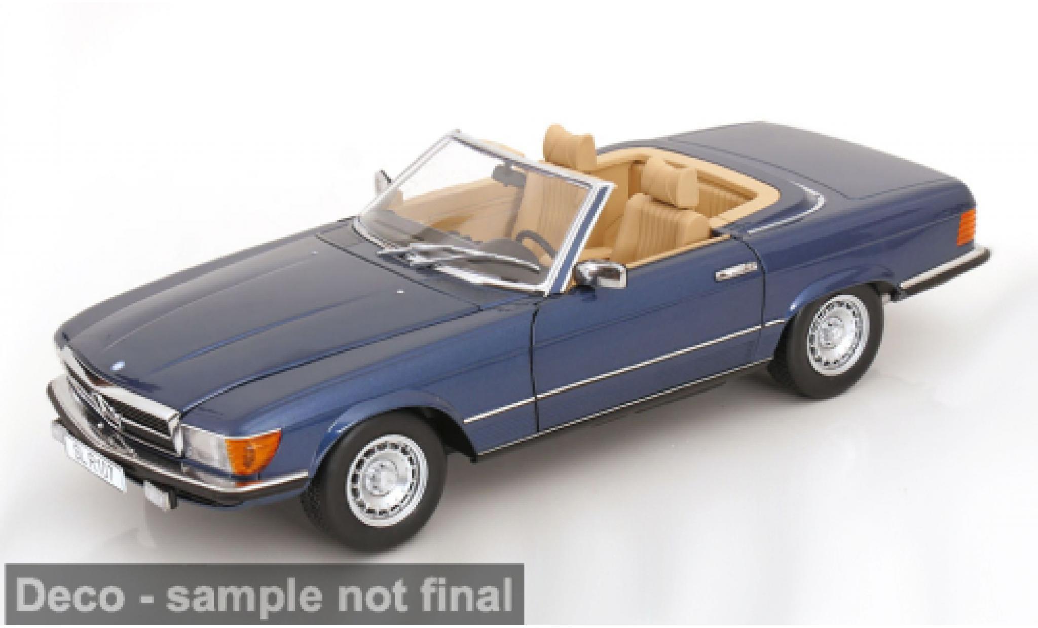 Mercedes 450 1/12 KK Scale SL (R 107) EU-Version blauw 1979 1:12 modelauto