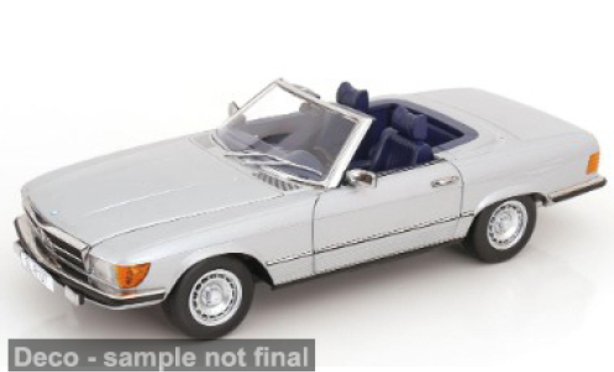 Mercedes 450 1/12 KK Scale SL (R 107) grijs/blauw 1985 1:12 modelauto