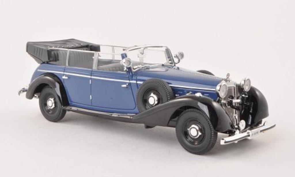 Mercedes 770 1/43 Signature Cabriolet blauw/zwart 1938 modelauto
