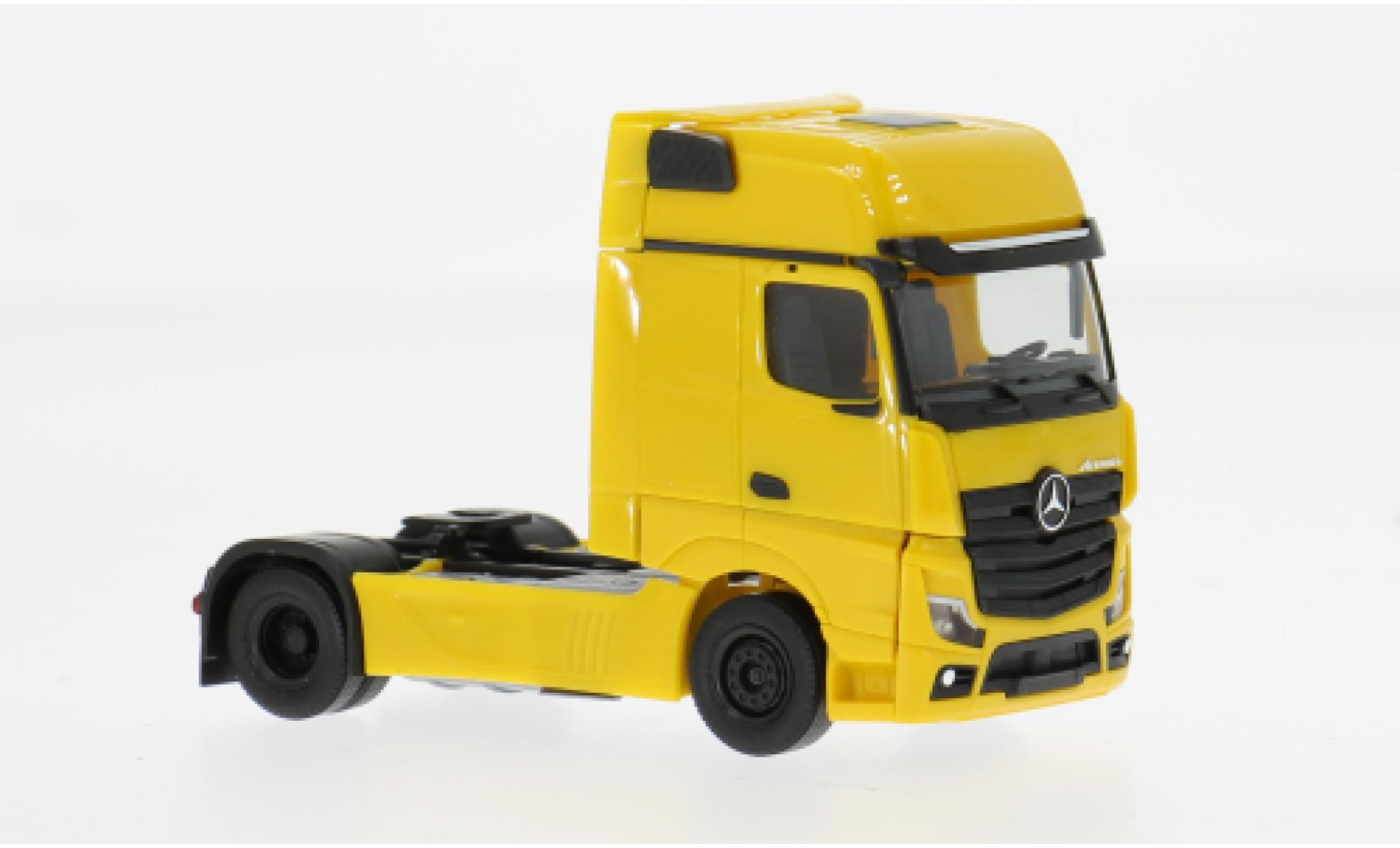 Mercedes Actros 1/87 Herpa 18 L geel 1:87 modelauto