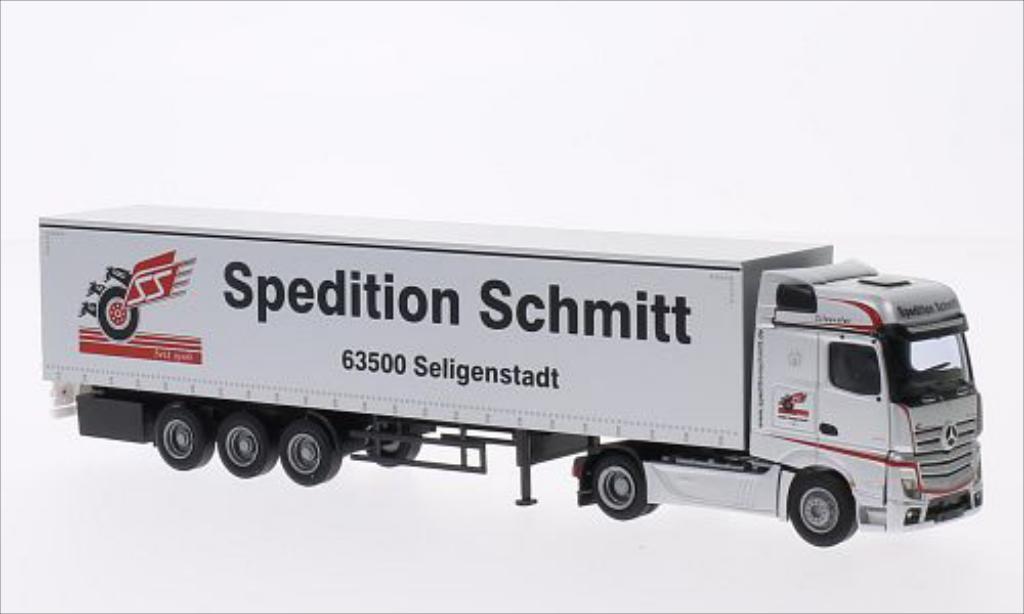 Mercedes Actros 1/87 AWM 2 Big./Aerop. G-KSZ Schmitt modelauto
