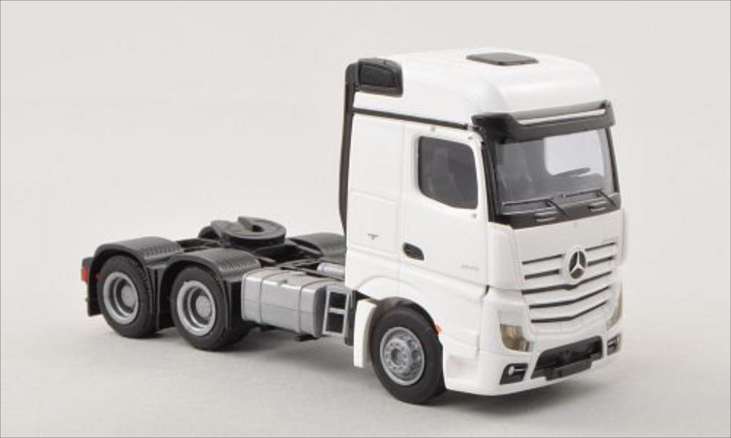 Mercedes Actros 1/87 AWM 2 Bigspace wit Solo-Zugmaschine 3-achsig wit modelauto