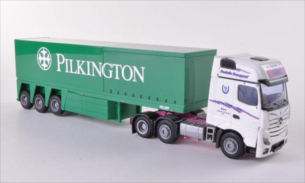 Mercedes Actros 1/87 AWM 2 Gigaspace Frebedo (DK) / Pilkington Innenlader-SZ modelauto